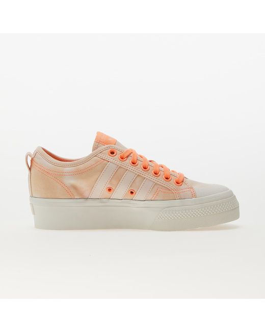 adidas Originals Adidas Nizza Platform W Bliss Orange/ Bliss Orange/ Off  White in Pink | Lyst AT