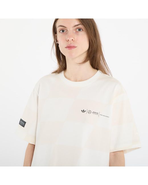 Adidas Originals White T-Shirt Adidas X Bad Bunny X Mercedes