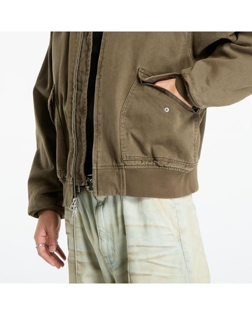 Obey Brown Jacket Obey Fade Wash Cwu Jacket for men