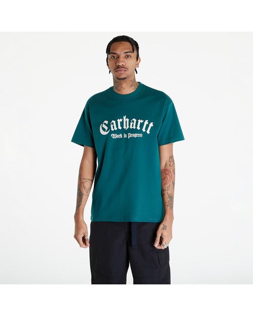 Carhartt Green Short sleeve onyx t-shirt unisex chervil/ wax