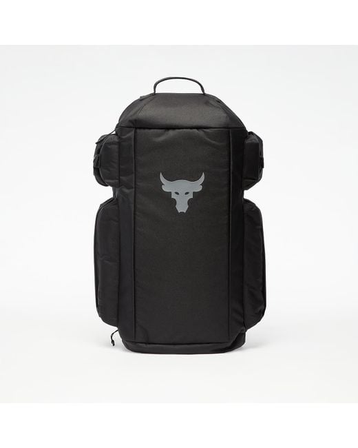 Under Armour Project Rock Duffle Backpack Black/ Black/ White | Lyst