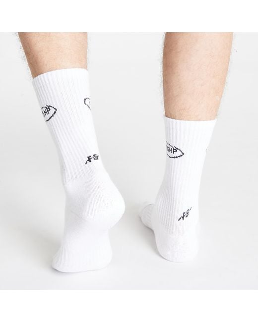 FTSHP White Footshop Basic But Not Basic Socks 3-Pack