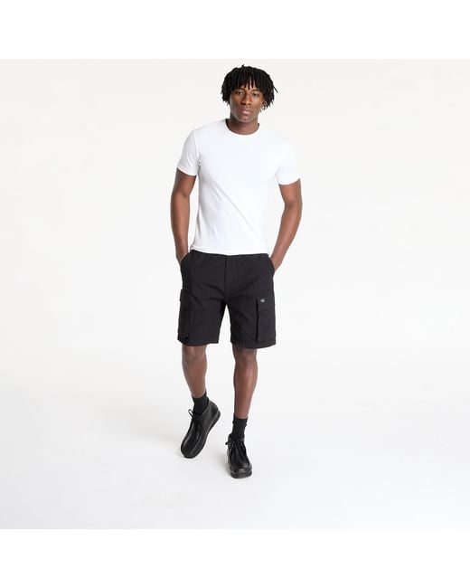 Calvin Klein Korte Broek Jeans Washed Cargo Short in het Black voor heren