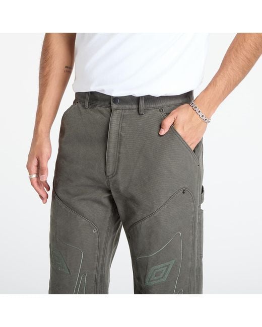 Umbro Gray Pants Shinguard Canvas Pants for men