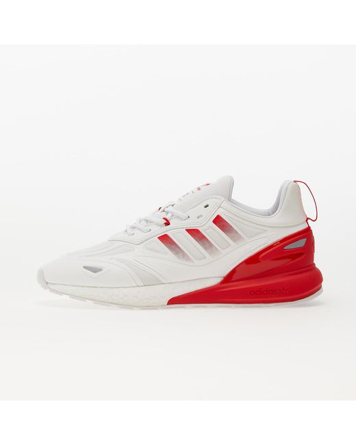 Adidas ZX 2K BOOST 2.0 Ftw White/ Silver Metalic/ Vivid Red adidas Originals  pour homme | Lyst