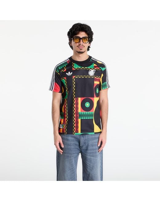 Adidas Originals Red T-Shirt Adidas Jamaica X Bob Marley Originals T-Shirt for men