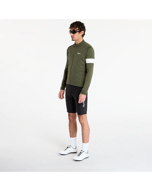 Rapha Jersey Core Thermal Long Sleeve Jersey Dark in het Green voor heren