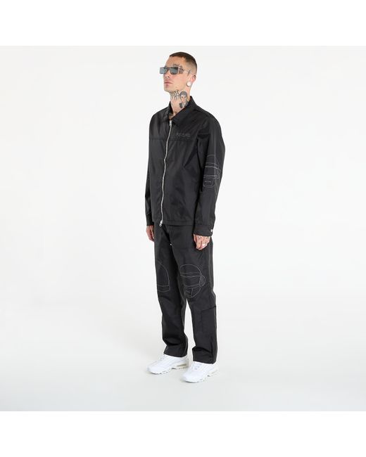Pleasures Black Jacket Daft Club Helmets Nylon Work Jacket for men
