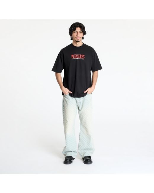 Pleasures T-Shirt Satisfaction T-Shirt in het Black voor heren