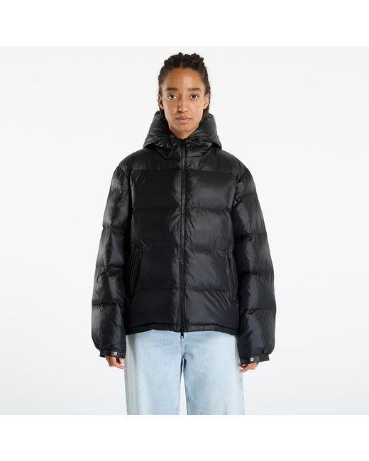 PATTA Jas Quilted Script Logo Puffer Jacket in het Black