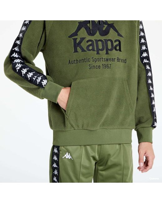 Kappa Green 222 Banda Viper Hoodie for men