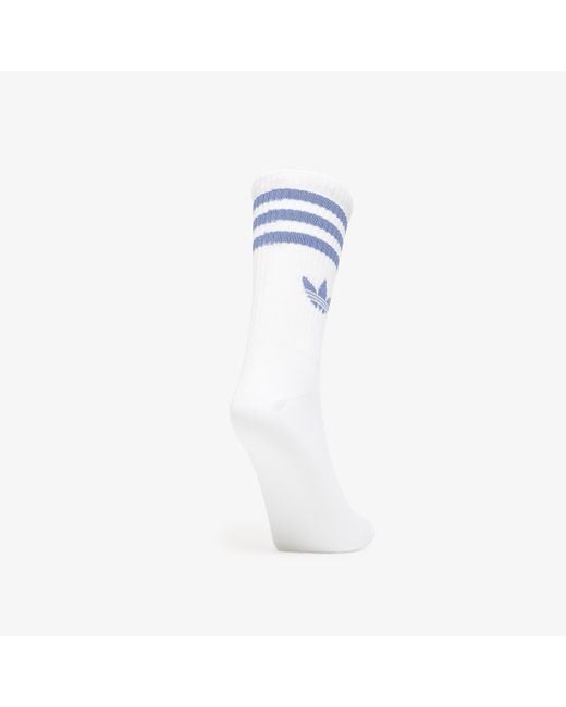 Adidas Originals Blue Socken Adidas 3S Crew Socks 3-Pack Creme