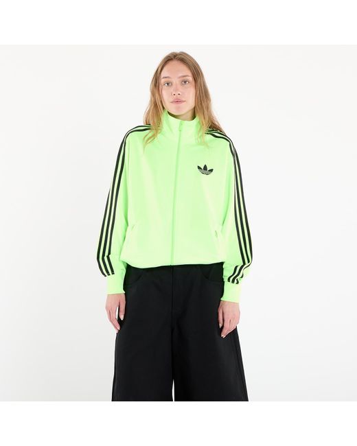 Adidas Originals Sweatshirt Adidas Adicolor Classic Firebird Loose Track Top Signal in het Green