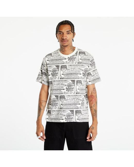 Levi's White T-Shirt Levi' Tab Vintage Tee 501 Day Pocket Bag Print Pirate/ Multicolour for men