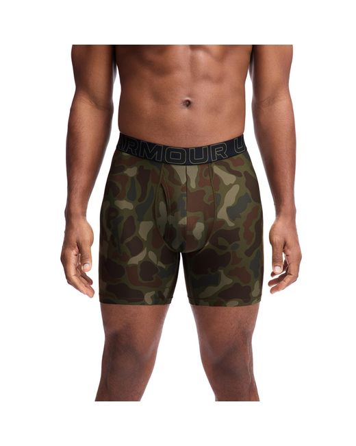 Under Armour Green M Perf Tech 6In 3-Pack for men