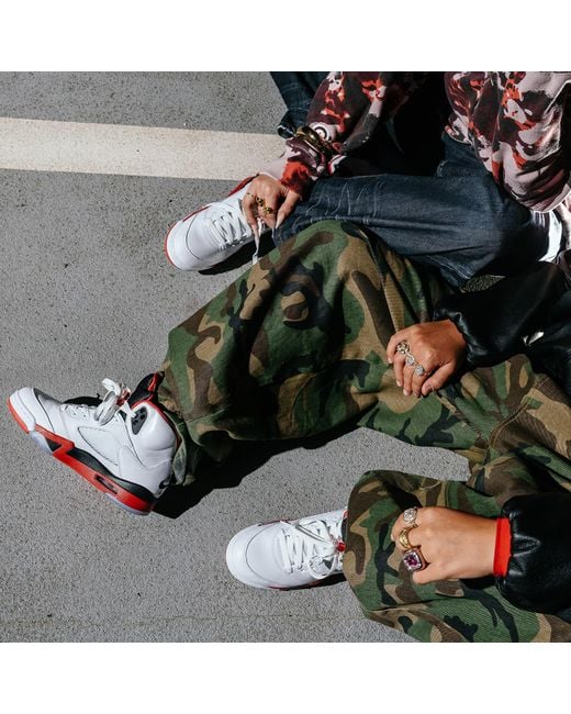 Sneakers Air 5 Retro Og "Fire" (Hq7978-101) Fire- Eur di Nike in White da Uomo