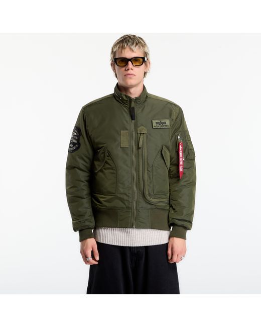Alpha Industries Green Jacket Engine Dark/ Dark for men