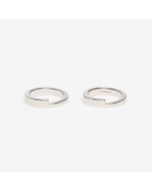 Vitaly White Ring Gridlok Ring
