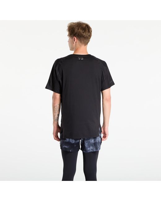 Y-3 T-Shirt M Run Ss Tee in het Black voor heren