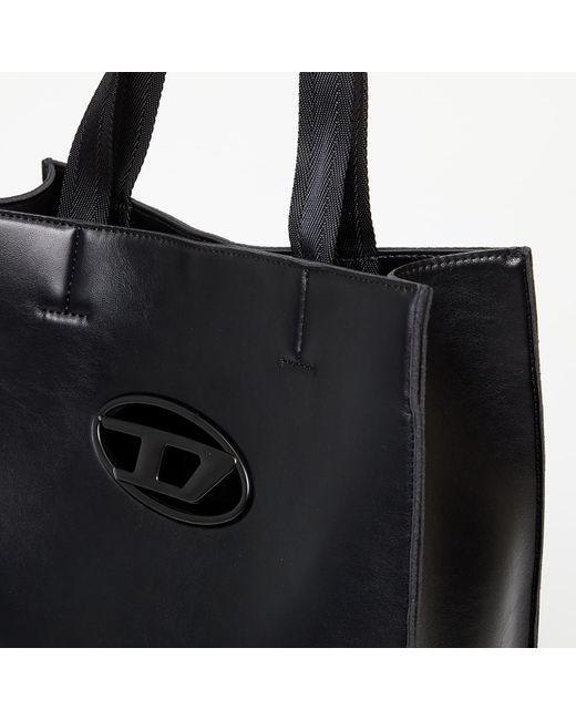 DIESEL Black Holi-d Shopper X Faux Leather Tote Bag