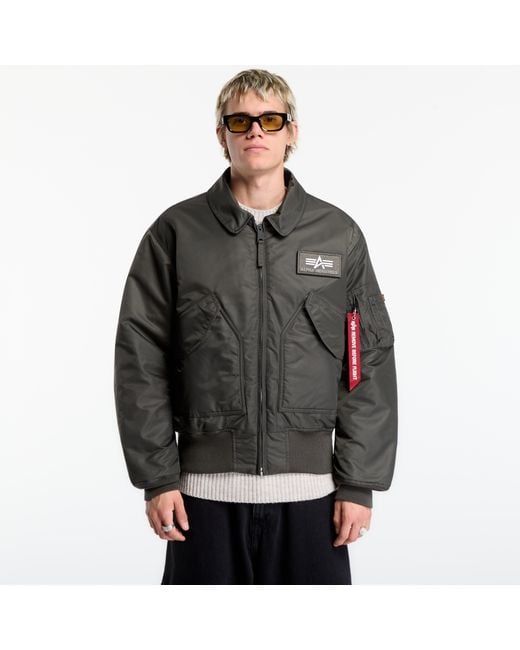 Alpha Industries Black Jacket Cwu-45 Heritage for men