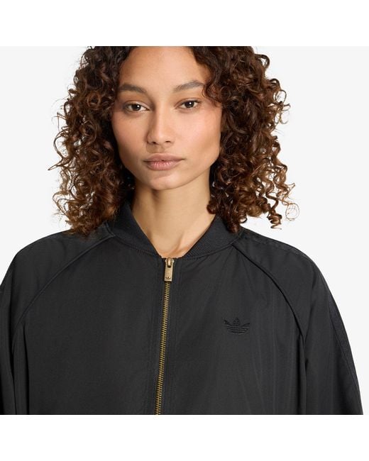 Adidas Originals Black Layered Bomber Jacket