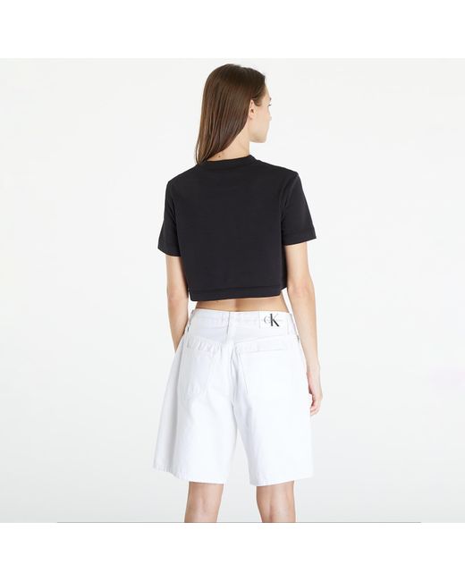 Calvin Klein Black Jeans Premium Monologo Cropped T-shirt