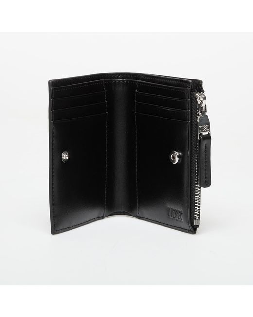 Portafoglio 1Dr 1Dr Bi-Fold Zip Ii Wallet di DIESEL in Black