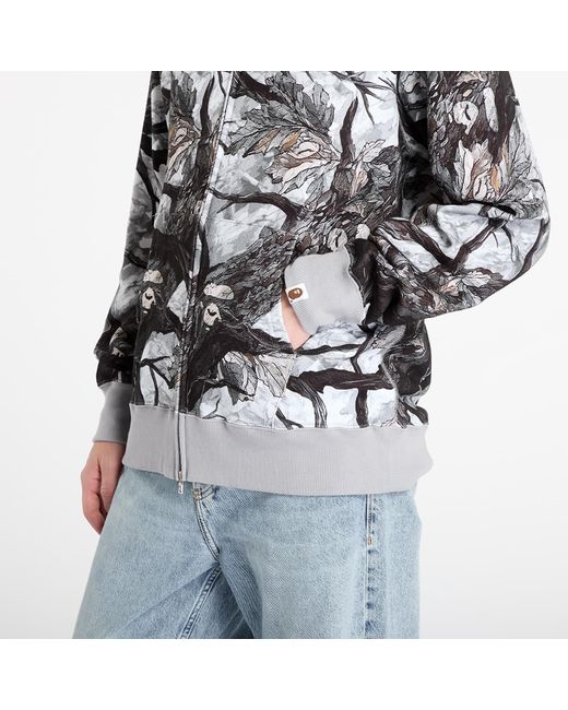 A Bathing Ape Black Sweatshirt Tree Edge Camo Shark Relaxed Fit Full Zip Hoodie