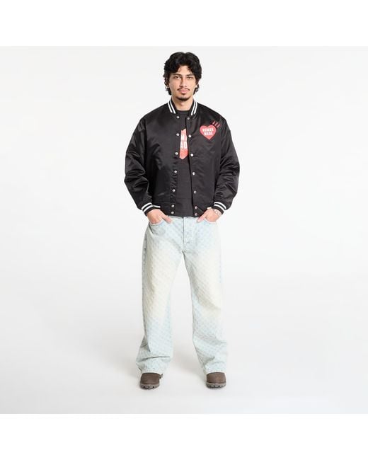 Human Made Black Jacket Nylon Stadium Jacket