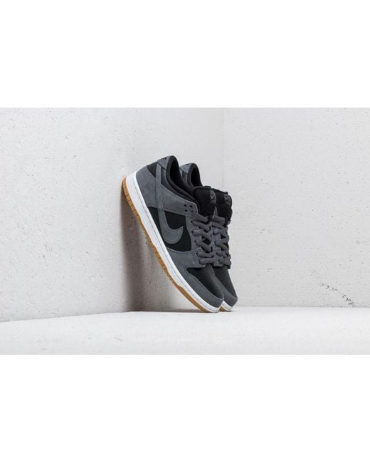 Nike Gray Dunk Low Trd 'dark Grey Black Gum' Shoes for men