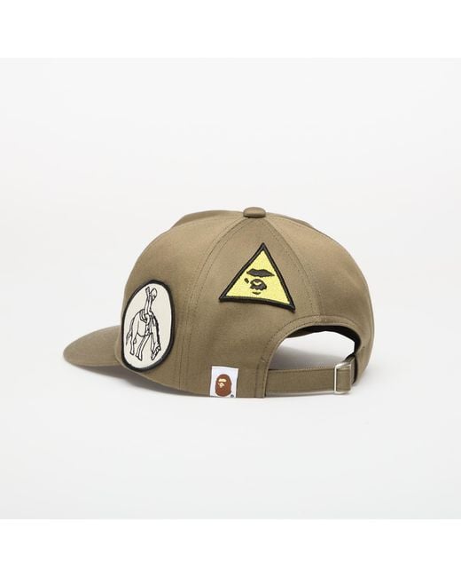 A Bathing Ape Green Multi Patch Cap
