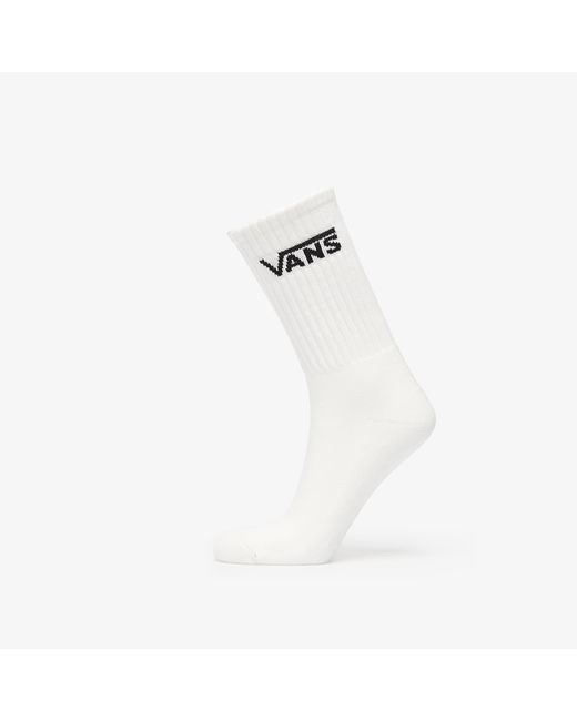 Vans White Classic Crew Socks 3-Pack