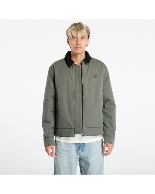 Giacca Cotton Caban Jacket Laurel W Grn di Fred Perry in Green da Uomo