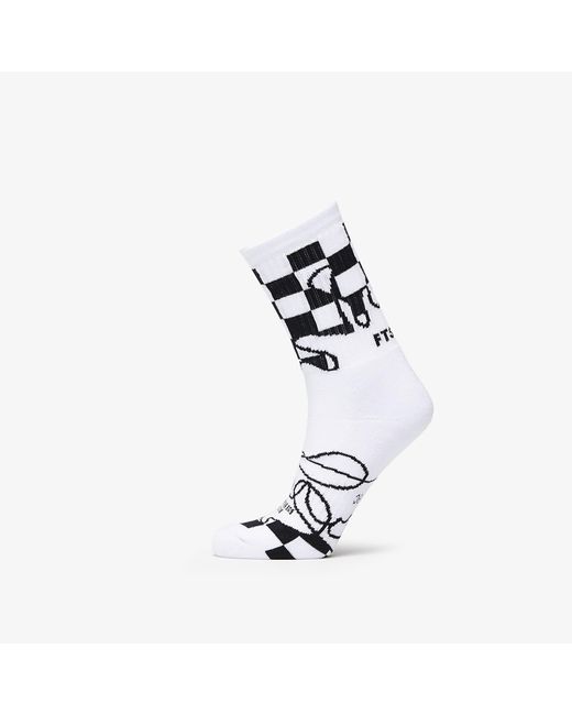 Footshop White The Nju Checker Socks