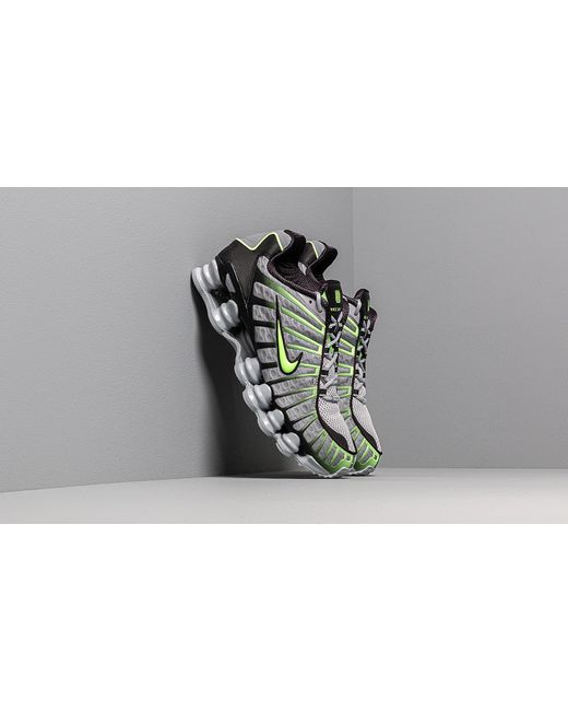 Nike Gray Shox Mesh Panel Sneakers for men