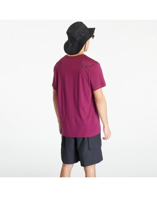The North Face Purple S/s Never Stop Exploring Tee Boysenberry for men