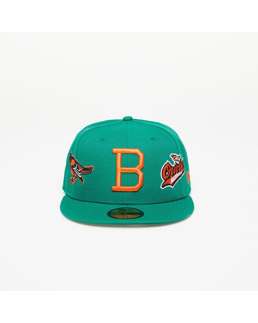 KTZ Green Gorra Baltimore Orioles Mlb Cooperstown 59fifty Fitted Cap Official Team Color