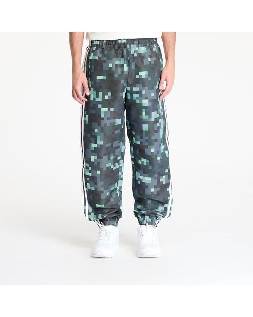 Adidas Originals Blue Pants Adidas X Minecraft Trackpant/ Pebble/ Magic Lime for men