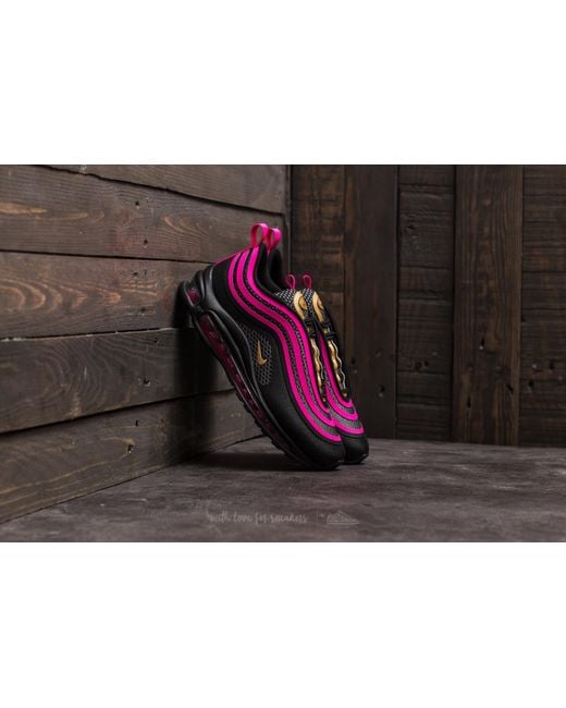 Nike Air Max 97 Ul 17 (gs) Black/ Metallic Gold-pink Prime | Lyst