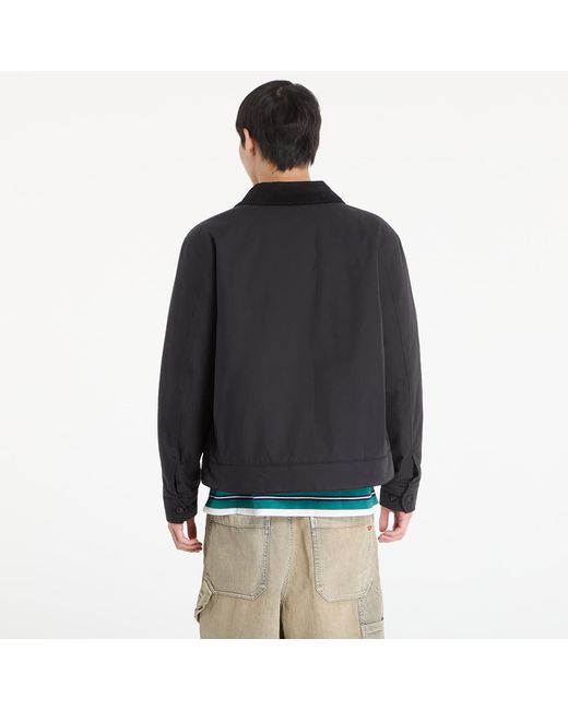 Fred Perry Black Jacket Cotton Caban Jacket for men