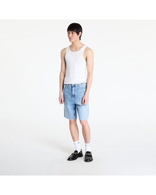 Tommy Hilfiger Tommy Jeans Isaac Relaxed Short Bi6 5 Pocket Shorts in het Blue voor heren