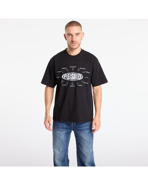 Magietta Peasures Overview Ogo T-Shirt Back di Pleasures in Black da Uomo