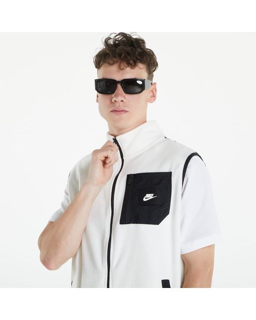 Nike Nsw therma-fit polar fleece vest sail/ black in White für Herren