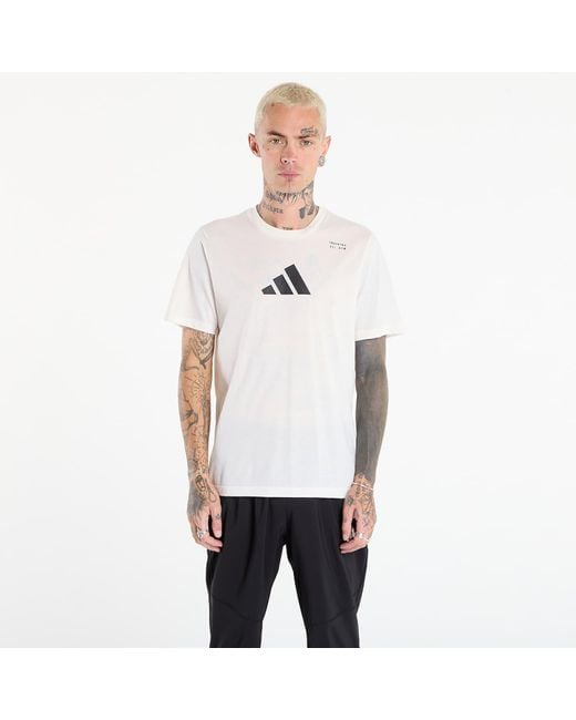Adidas Originals White T-Shirt Adidas Climacool Category Training Graphic T-Shirt for men
