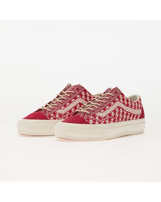 Vans Red Sneakers Lx Old Skool 36 Ek Chili Pepper/ Dove