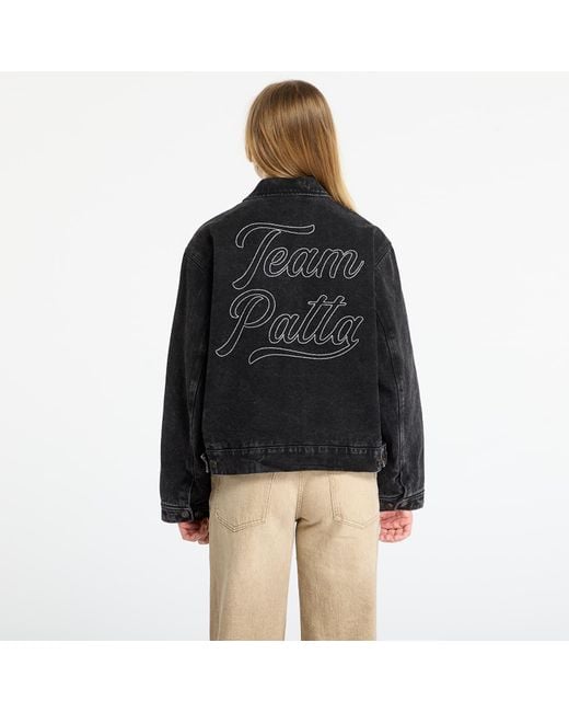 PATTA Black Jacket Washed Canvas Jacket