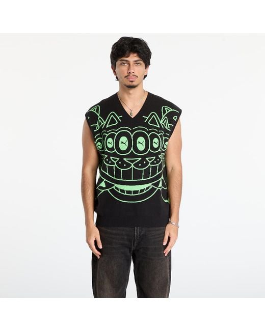 Gilet x ripndip knitted vest m PUMA pour homme en coloris Green