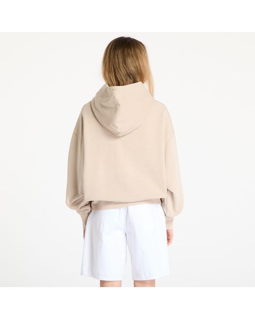 Felpa Pigment Dyed One Point Oversized Pullover Hoodie di A Bathing Ape in Natural