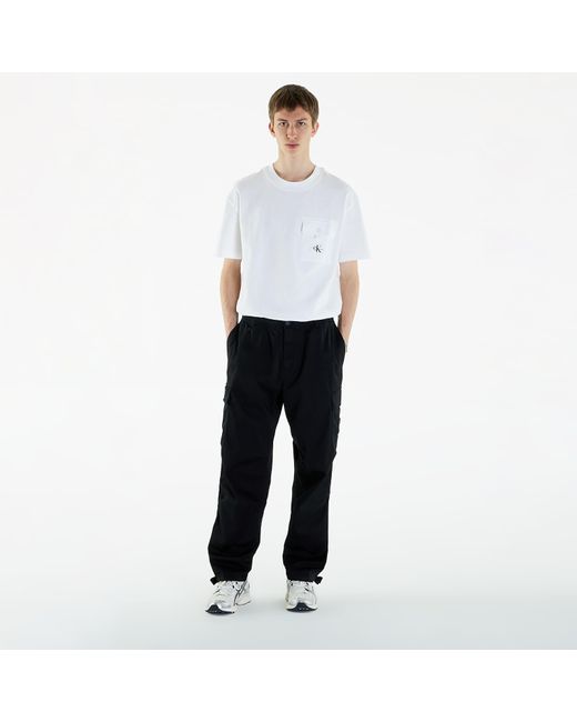 Calvin Klein Black Jeans Straight Cargo Pant Ck for men
